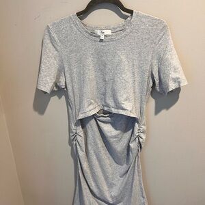 Grey Ripe Maternity / nursing body-con dress